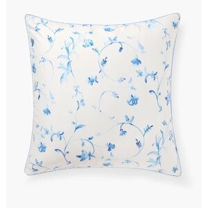 Blue Botanical Euro Sham (1)